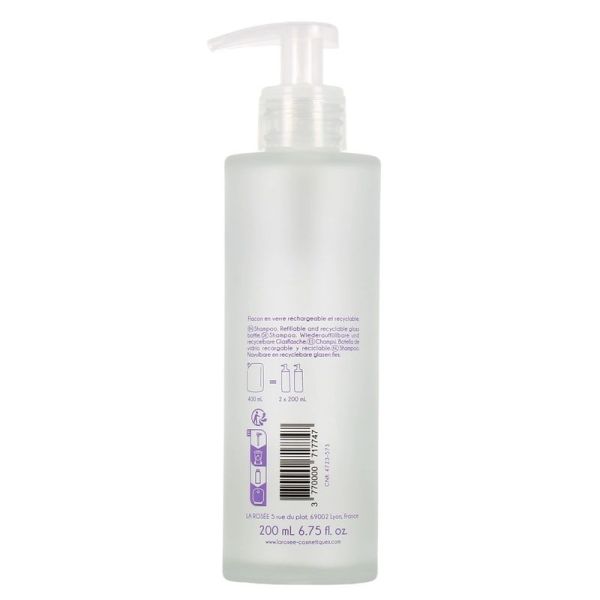 Flacon de shampooing vide en verre - 200 ml