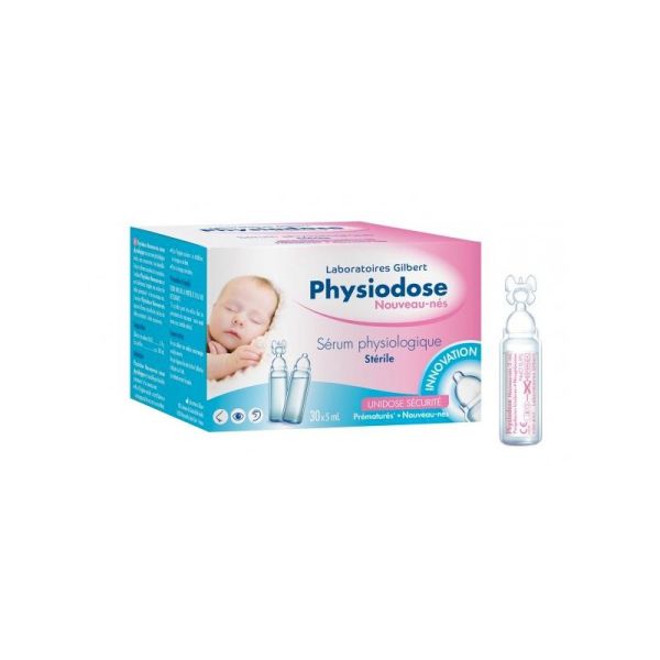 Gilbert Physiodose sérum physiologique, 30 unidoses