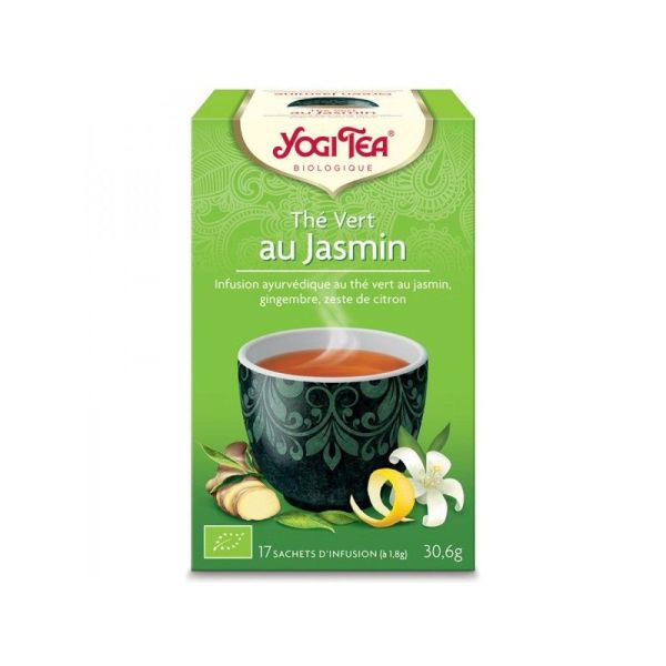 YOGI TEA Thé Vert Au Jasmin Bio - 17 Sachets 1,8g