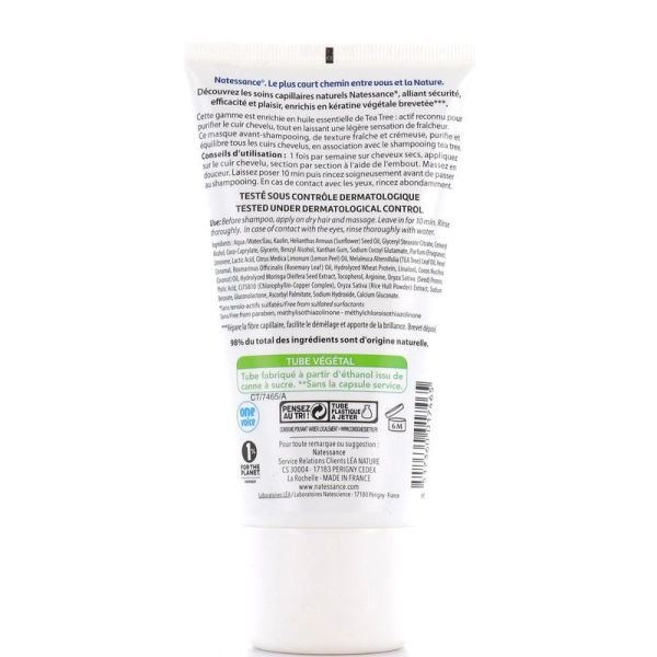 Masque avant-shampooing purifiant Tea Tree et kératine végétale - 150 ml