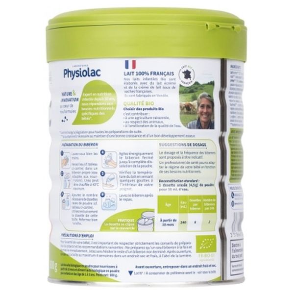 Lait Bio 3ème âge - 800g