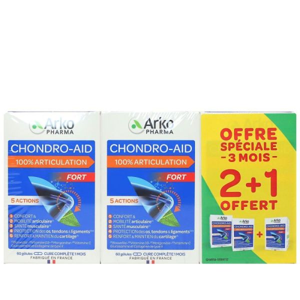 Chondro-Aid® 100% Articulation - Lot 2 mois + 1 mois offert