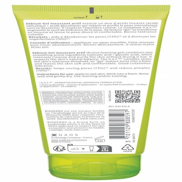 Sébium Gel moussant actif - 200ml