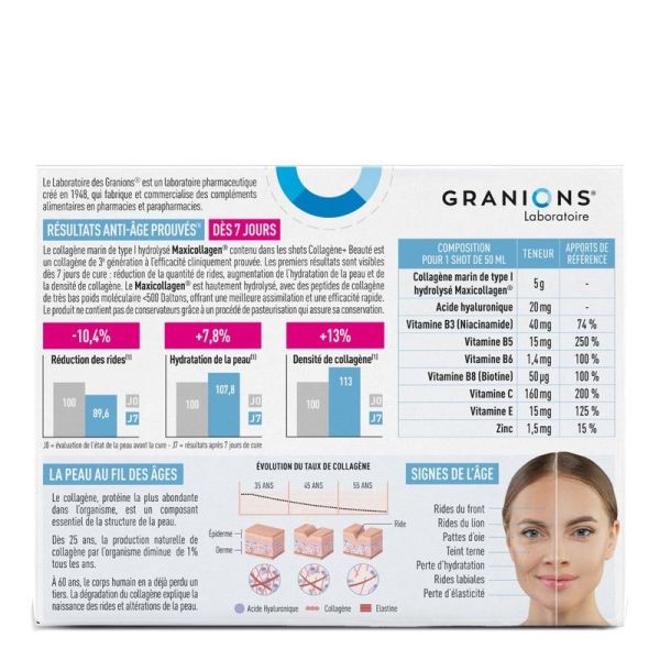 Collagène Beauté 8 Shots Fruits Rouges