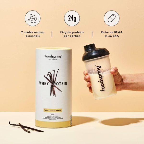 Poudre de protéines whey Vanille - 750g