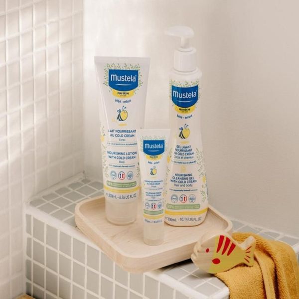 Peau sèche Lait nourrissant au Cold Cream à la cire d'abeille BIO - 200ml