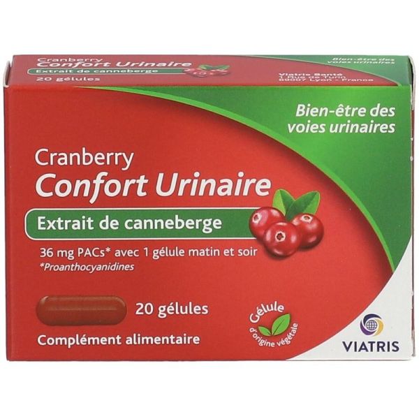 Cranberry Confort Urinaire - 20 gélules