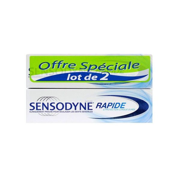 Rapide Action Dentifrice - 2x75ml