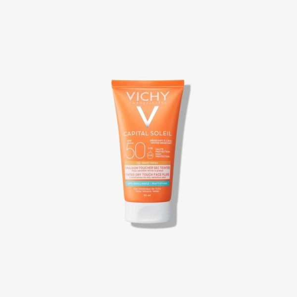 CAPITAL SOLEIL fluide visage toucher sec SPF 50+ - 50 ML