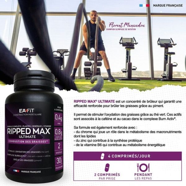 Construction musculaire Ripped Max Ultimate - 120 comprimés