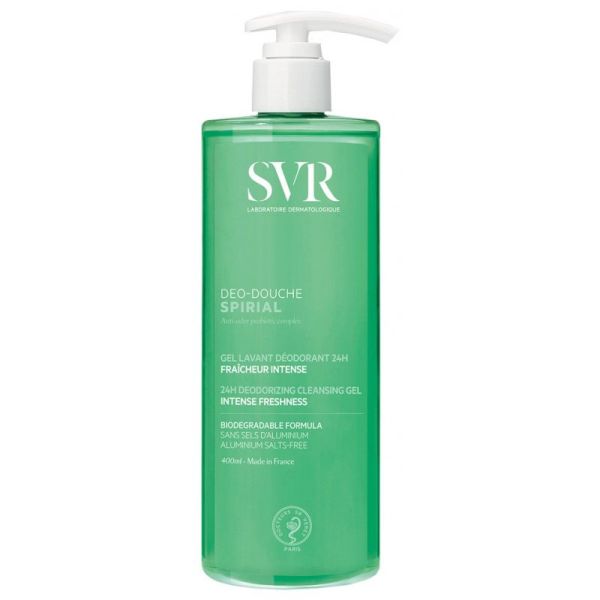 SVR Spirial Déo-Douche Gel Lavant Déodorant 24H - 400 ml