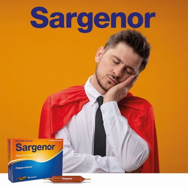 Sargenor Arginine & Vitamine B12 - 20 ampoules