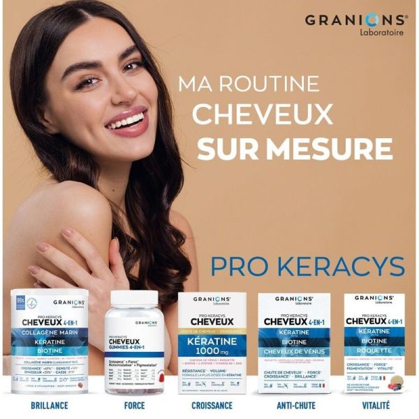 Pro Keracys Cheveux 4 en 1 - 90 comprimés