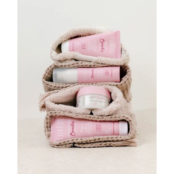 Coffret Routine Boucles Voyage - Shampooing 75 ml, Masque 50 ml, Crème de soin 50 ml, Gelée coiffante 50 ml