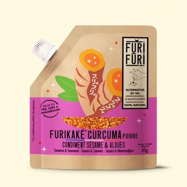 FURIKAKE CURCUMA - Alternative au sel - Condiment sésame & algues