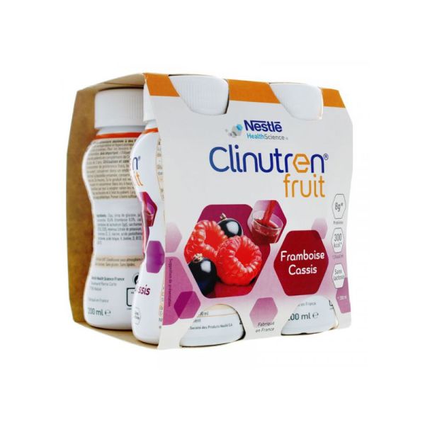 Clinutren Fruit saveur Framboise Cassis - lot de 4x200 ml