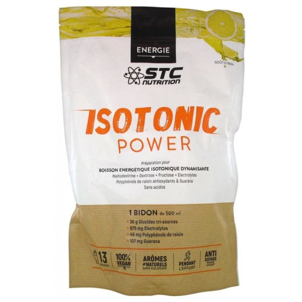 STC Nutrition Isotonic Power Boisson Énergétique Saveur : Citron - 525 g