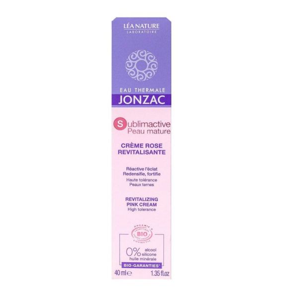 Jonzac Sublim Peau Mature Crème Rose Bio - 40ml