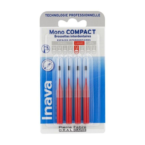 MonoCompact rouge (ISO 4) - brossette interdentaire