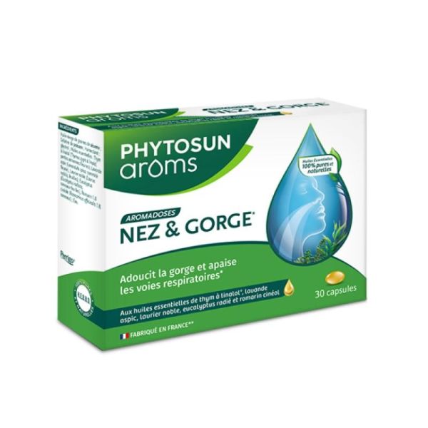 Respiration Aromadoses nez et gorge - 30 capsules