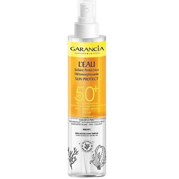 [ L'Eau Solaire Protectrice Métamorphosante SUN PROTECT ] Eau solaire très haute protection SPF50+ - 150 ml