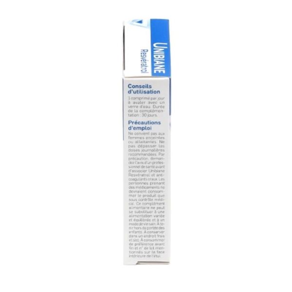 Unibiane Resveratrol - 30 comprimés