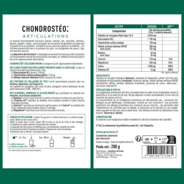 Chondrostéo+ Collagène Marin - Poudre - 280g
