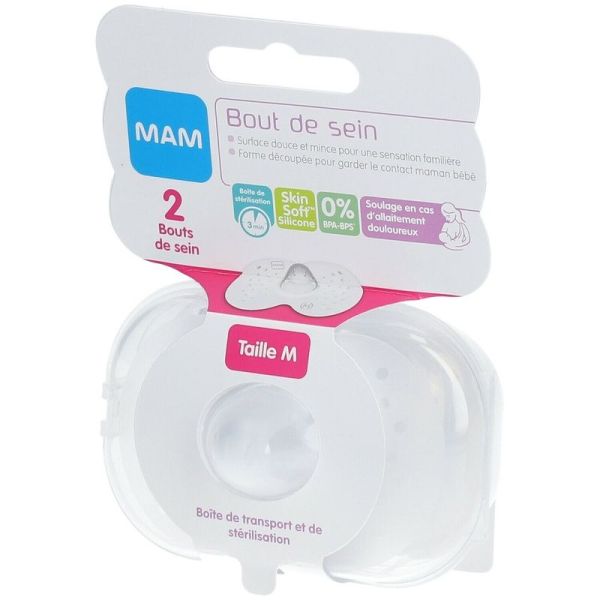 Bout de Sein Silicone M - 2 unités