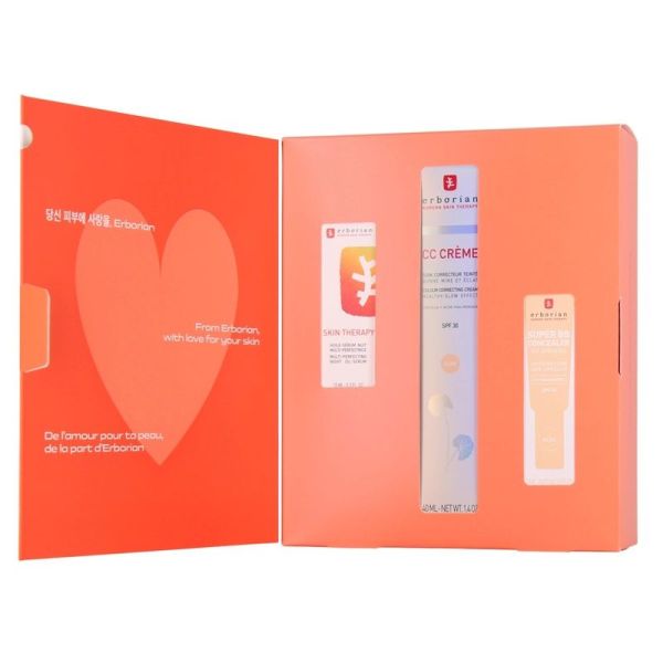 Coffret Le Meilleur - CC Crème Clair 40 ml, Skin Therapy Huile Sérum 10 ml, Super BB Concealer Nude 3 ml