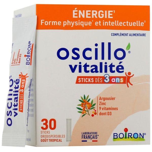Oscillo'Vitalité Enfants dès 3 ans - Énergie - 30 sticks orodispersibles