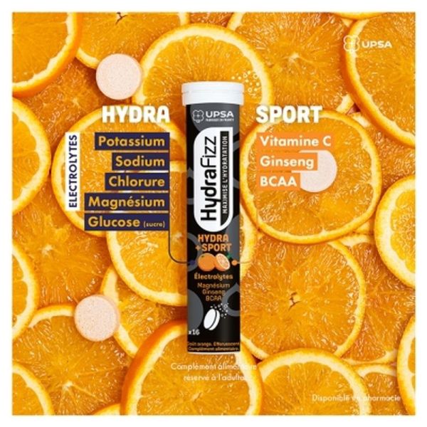 Hydra Sport - Comprimés effervescents - 16 comprimés