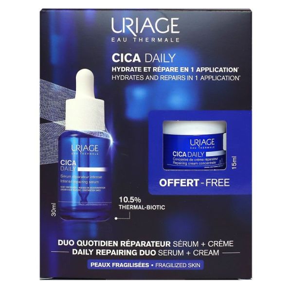 Cica Daily Sérum Réparateur Intense + Concentré de Crème Réparateur - 30ml + 15ml