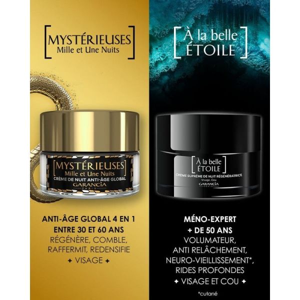 [ À la belle ÉTOILE ] Crème Suprême de nuit régénératrice Méno-Expert visage et cou - 40 ml