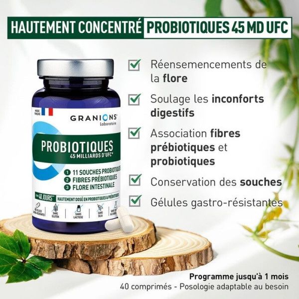 Construction musculaire Probiotiques et Prébiotiques - 40g