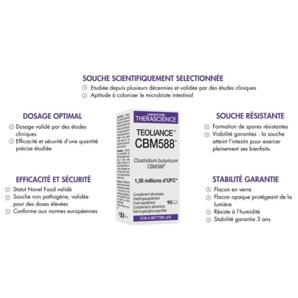 Teoliance CBM588 - 90 comprimés