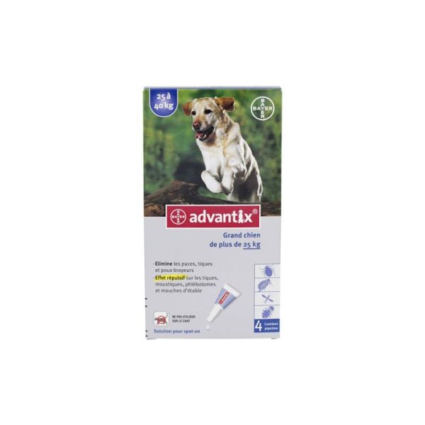 Advantix Grand Chien 25-40kg, 4 pipettes