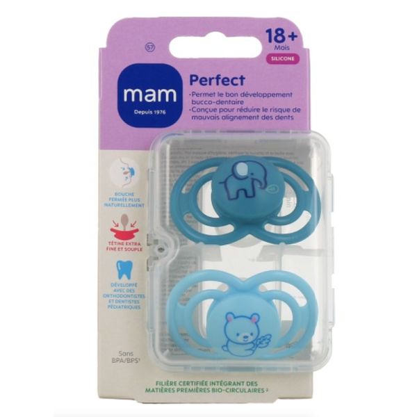 Sucette Perfect Silicone 18+ - lot de 2