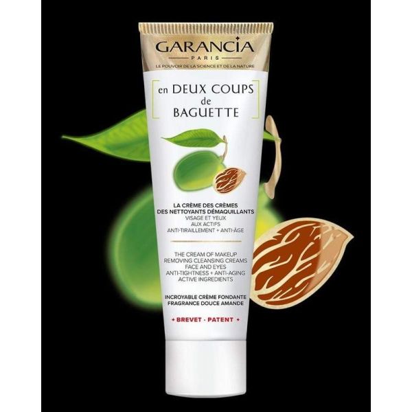 [ en DEUX COUPS de BAGUETTE ] Crème Démaquillante, Anti-Âge et Anti-Tiraillement - Visage & Yeux - 120 gr