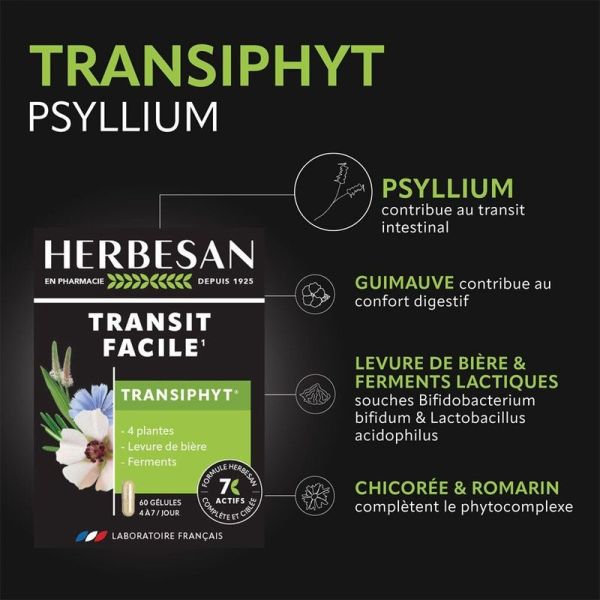 Transiphyt Transit facile gélules - 60 gélules