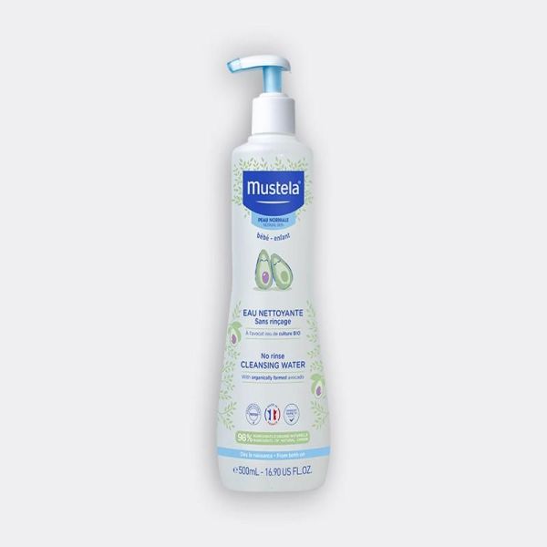 Peau normale Eau nettoyante bébé sans rinçage à l'avocat BIO - 500ml