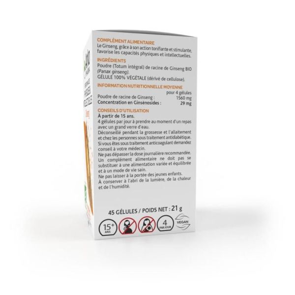 Arkogélules® Ginseng - 45 gélules