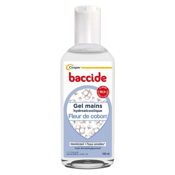 Gel mains hydroalcoolique parfum fleur de coton - 100ml