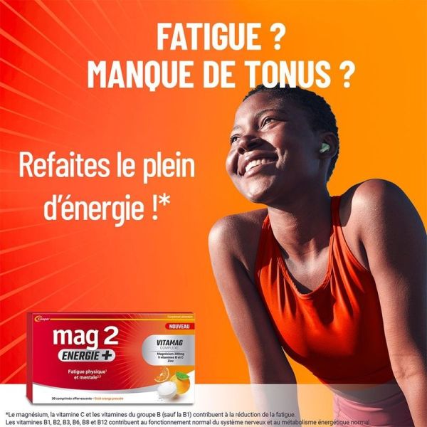Mag 2 Energie+ - 30 comprimés effervescents