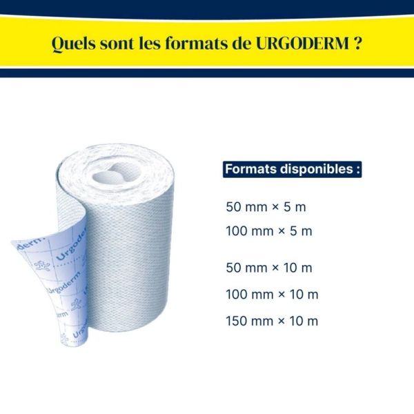 Urgoderm Sparadrap Non Tissé Extensible - 5 m x 10 cm