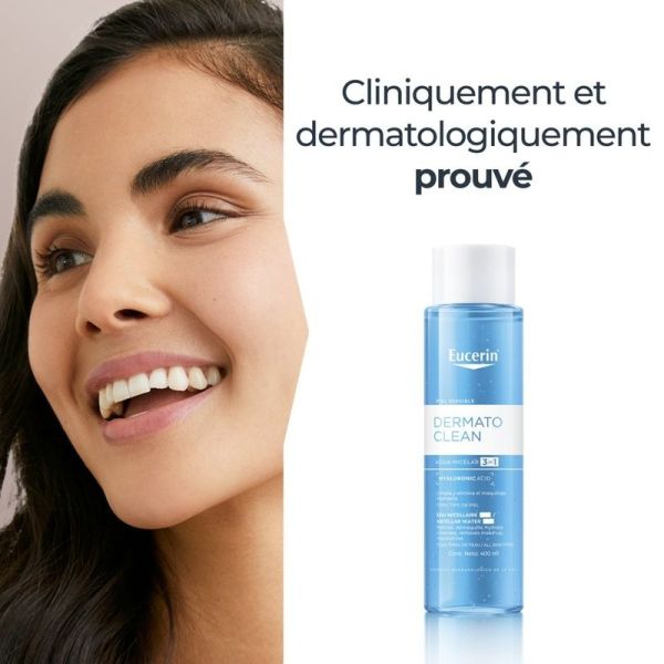 Eau Micellaire 3 en 1 DERMATOCLEAN [HYALURON] - 400 ml