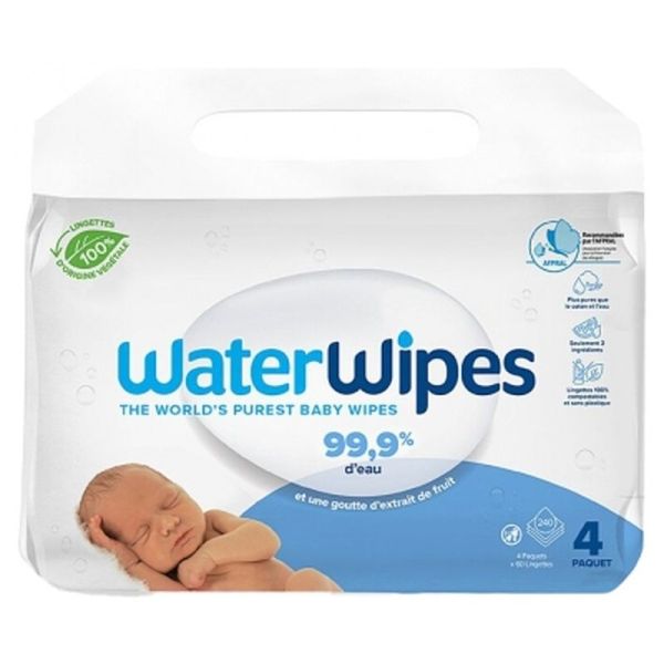 Lingettes pures - 4x60 unités