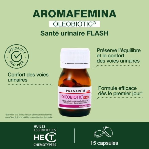 Oleobiotic® santé urinaire FLASH - 15 capsules