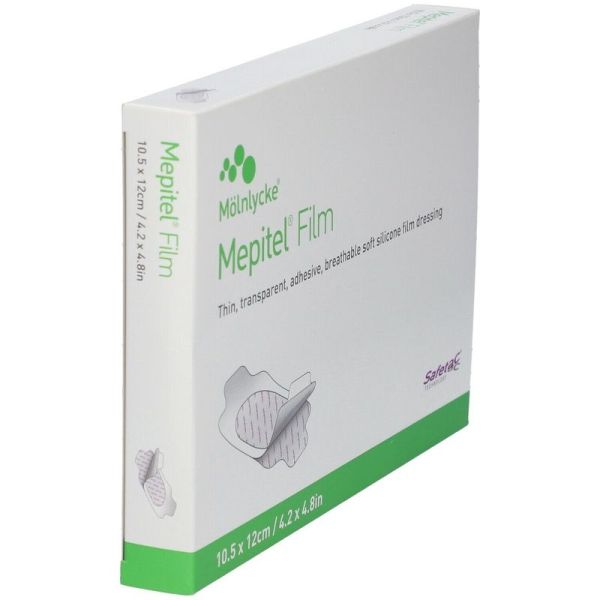 Mepitel Film Pansement Adhésif Microadhérent Transparent - 10,5cm x 12cm
