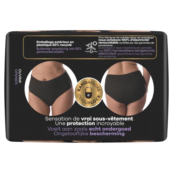 Culottes fuites urinaires Discreet Boutique - Taille M Noir