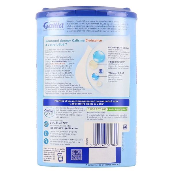 Calisma Croissance Lait 3ème âge - 800 g
